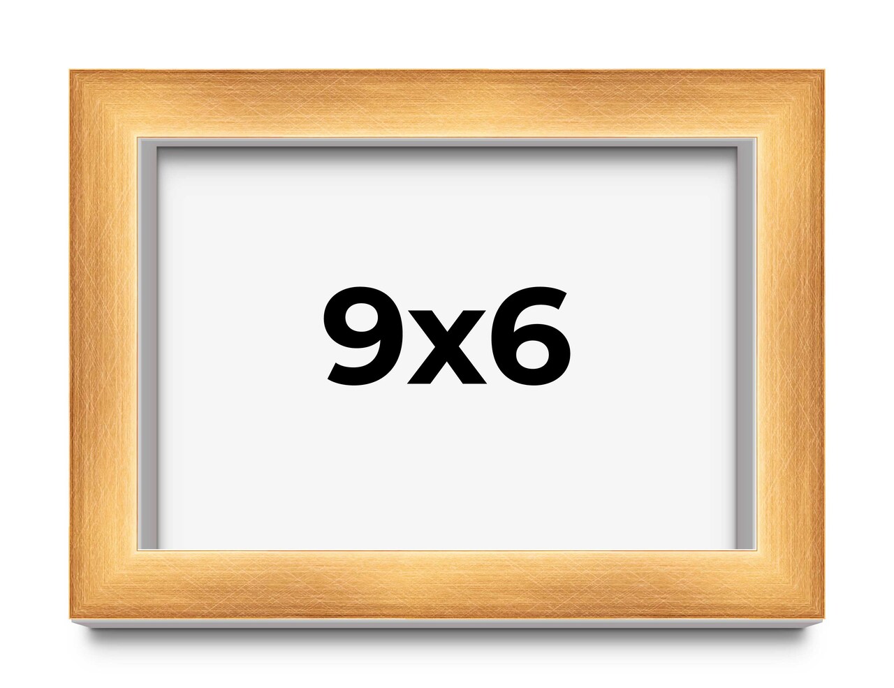 6x9 Minimalist Shadow Box Picture Frame with UV-Resistant Acrylic & Acid Free Backing, Available in 5 Finishes - Black, Brown, Gold, Silver, White